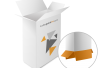 Folding box full overlap and logo